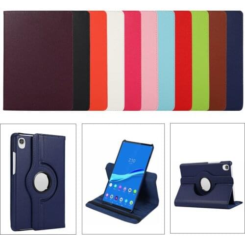 Rotating Case for Lenovo Tab M10 Plus FHD 10.3 TB-X606F M10 HD 2nd Gen 10.1 X306X X605F M8 8505F P11 Pro J606 Tablet Stand Cover