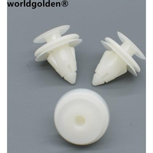 Worldgolden 100pcs auto fasteners Trim Panel Retainer for Nissan 84915-0W000 849150W000