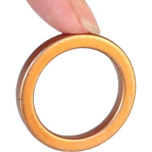 Motorcycle parts 10x Brass Motorcycle Exhaust Pipe Gaskets For GY6 50cc 110cc 150cc Scooters