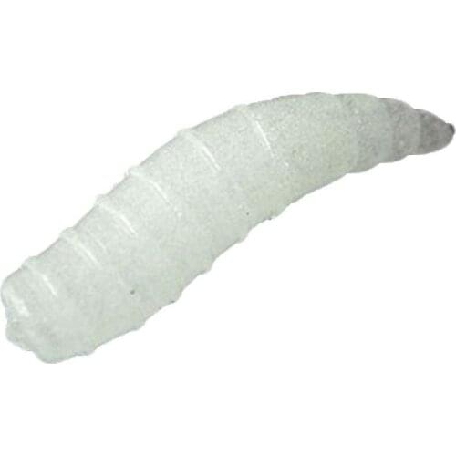 1.6cm Sea Night Glow Pesca 50pcs Fishing Lure Maggot Grub Soft Baits Worms Noctilucent Luminous H11759|26501 for Fishing gear