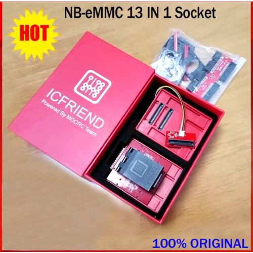 2020 New High speed E-MATE X EMMC / ICs- EMMC BGA 13 in 1 Support eMMc BGA100/136/153/162/168/221/254/529 for Easy-jtag,Medusa