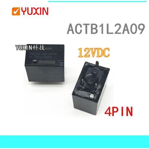 5pcs/lot New Auto Relays ACTB1L2A09 12V far beam headlights automobile relay 12VDC 4PIN