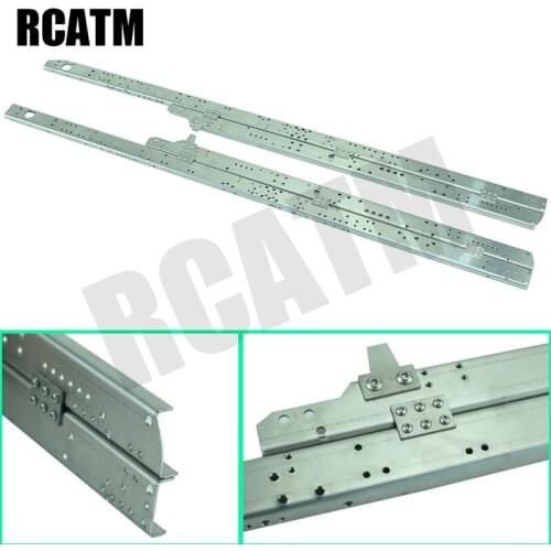 6X6 8X8 Stainless Steel Double Girder for 1/14 Tamiya RC Truck Trailer Tipper Scania Actros MAN LESU JDM DIY Parts