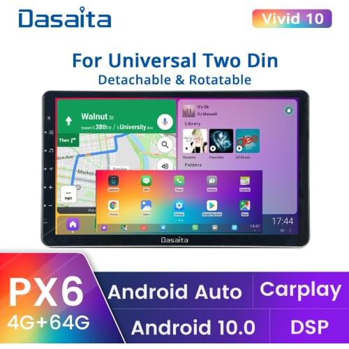 Dasaita Vivid Double 2 Din 11.6" Car Radio Apple Carplay Android Auto GPS Navigation Video Stereo Touch Screen 2K 1920*1080