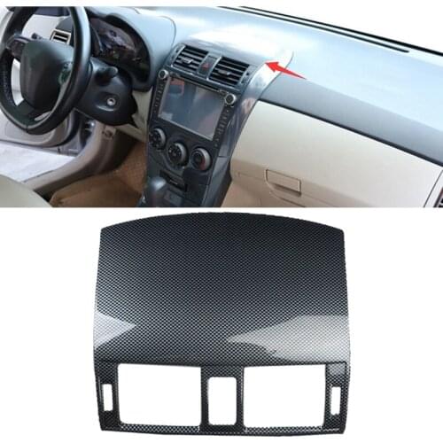Car Carbon Fiber Style Console Air Vent Cover Trim Fit for Toyota Corolla 2007-2013