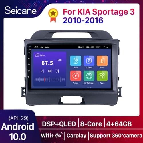 Seicane 9 inch Android 10.0 Head Unit For KIA Sportage 2010 2011 2012 2013 2014 2015 Radio Audio Car GPS Multimedia Player 2DIN