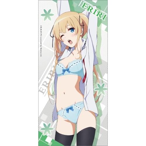 Anime Saenai Kanojo no Sodatekata Bath Towel for Kids Adult Microfiber Towels Large 140x70cm Thin Body Face Cute Towel Bathroom