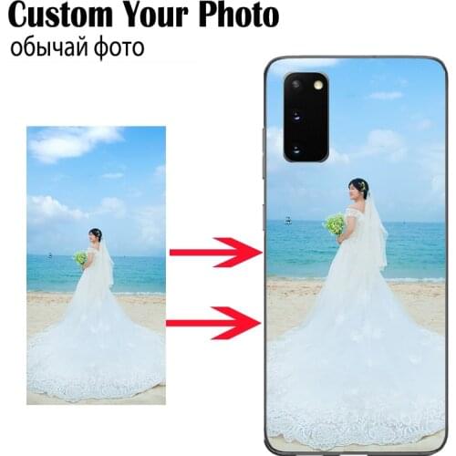DIY Custom Photo Case For Samsung Galaxy A71 A51 A50 A40 A30 A20 A10 A6 A7 A8 A9 2018 Note 10 S10 S20 Plus Ultra Print Logo Name