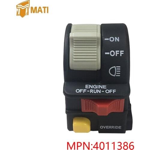 Mati Left Handlebar Switch Light Stop Switch for Polaris Trail Blazer 250 400 Replacement 4011386 Engine Headlight Switch ON OFF