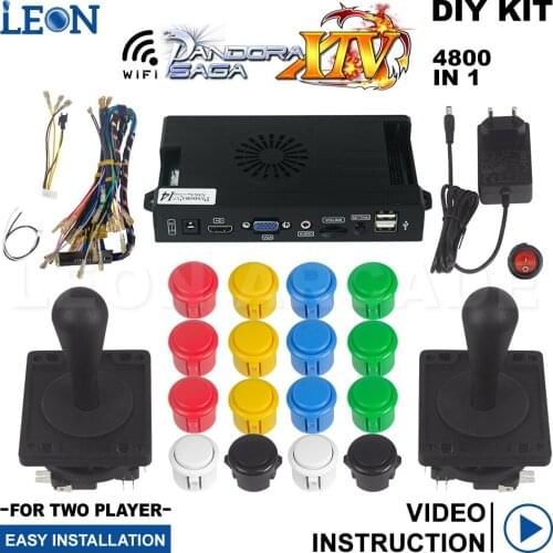 Neo Geo Arcade Diy Pandora Box Saga 14 Sanwa Original Arcade Button Lot American Arcade Joystick Removable Pandora Box 14 Wifi