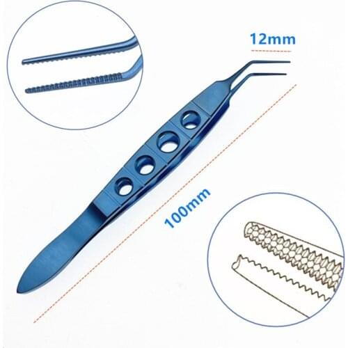 Ophthalmic Nucleus Fragment Forceps Titanium Ophthalmic Crushing Nucleus Forceps Eye Surgical Instrument