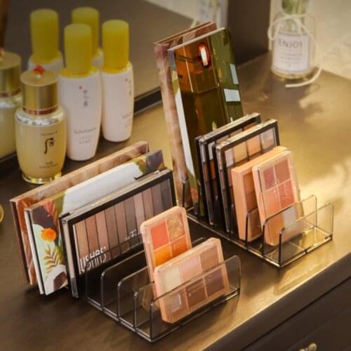 Eyeshadow Palette Organizer Storage Box Makeup Tools Holder Compartment Desktop