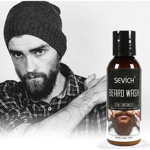 Sevich 100ml Organic Beard Wash Shampoo Deep Cleansing Repair Conditioner Beard Shaping Vitamin For Hair Conditioner