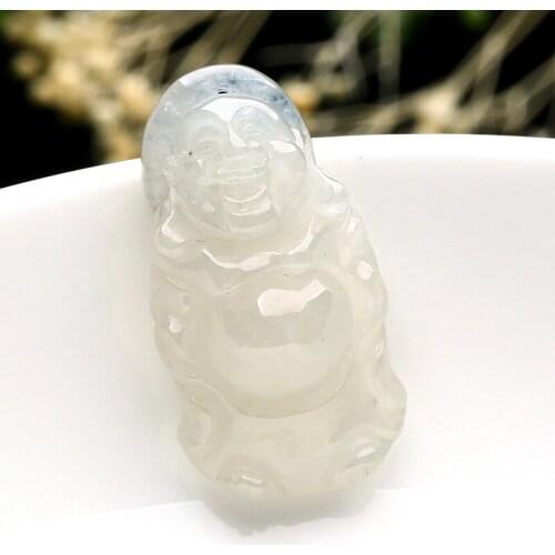 Real ice jade Buddha pendant