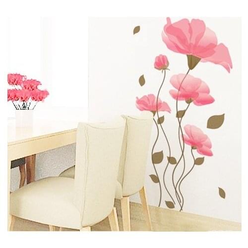 Student poster Sweet Lotus Room Bedroom Children Mural Remove Adhesive Decorative Student Pvc Landscape Wall Poster Gel Stic