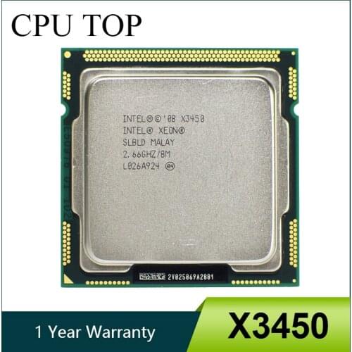 Intel Xeon X3450 Quad Core 2.66GHz 8M 2.5GTs SLBLD Socket LGA1156 CPU Processor equal i5 750