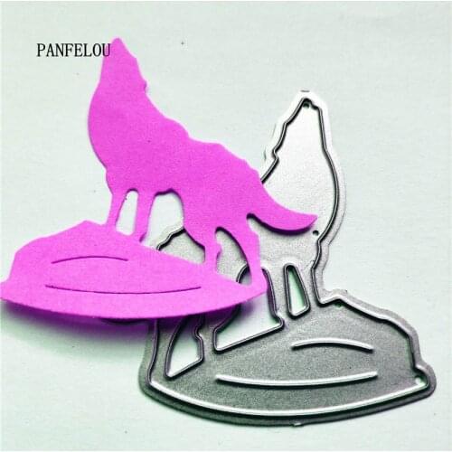 PANFELOU The Deified Dog Scrapbooking DIY album Easter wedding cards paper die metal craft stencils punch cuts dies cutting