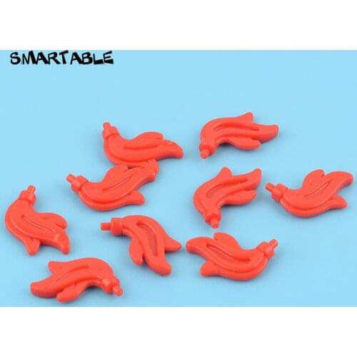 Smartable Triple Feather Plume Building Block Brick MOC Part Toy For Kids Compatible Major Brands 28661 / 64647 100pcs/Lot