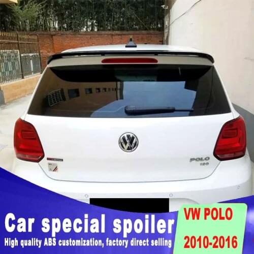 New design Wind blade spoiler 2010 to 2016 year for Volkswagen VW polo double Folder door modes ABS primer wings spoiler