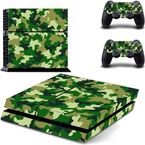Camo Style PS4 Skin Sticker for Playstation 4 Console & 2 Controllers Decal Vinyl Protective Skins Style 13