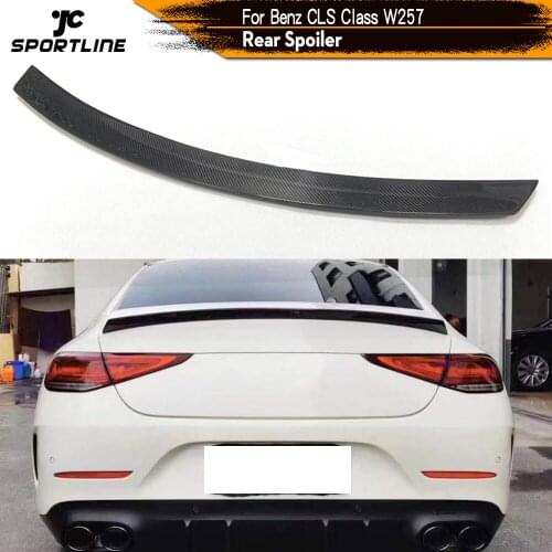 Carbon Fiber Rear Trunk Boot Lip Wing Spoiler for Mercedes-Benz CLS Class W257 2019 - 2020 Rear Trunk Boot Lip Wing