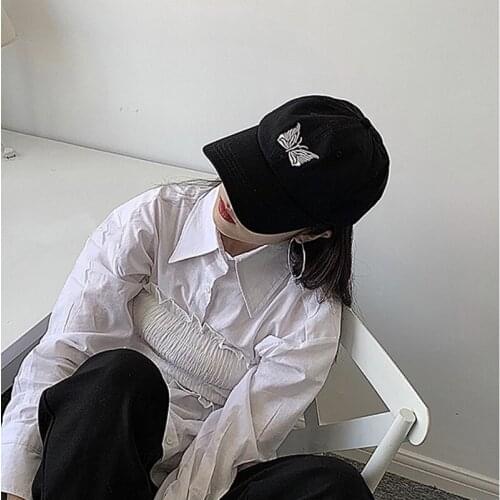 Butterfly Embroidery Women Baseball Caps Hip Hop Snapback Men Hat Spring Summer Outdoor Unisex Sun Hat