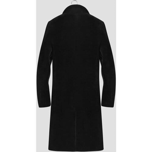 Jacket 2020 Real Winter Sheep Shearling Fur Coat Plus Size Long Slim Wool Coats Blazer Mens Clothing Veste Homme 6968 YY696