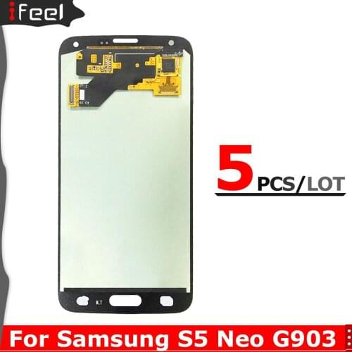5PCS/Lot Super AMOLED LCD For Samsung Galaxy S5 NEO SM-G903M G903 G903F G903M LCD Display Touch Screen Digitizer Assembly