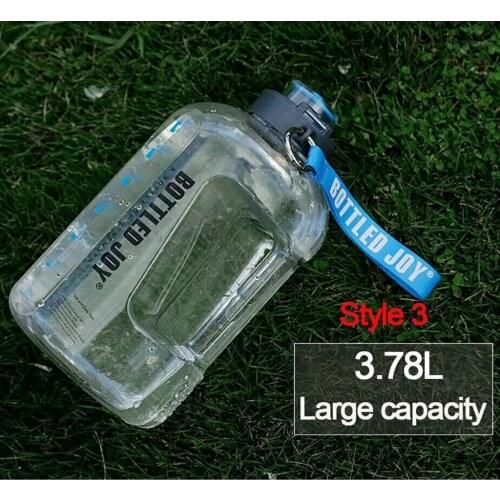 1 Gallon BPA Free Large Water Bottle Hydration with Motivational Leak-Proof Drinking Water Jug for Exercise Camping Workouts