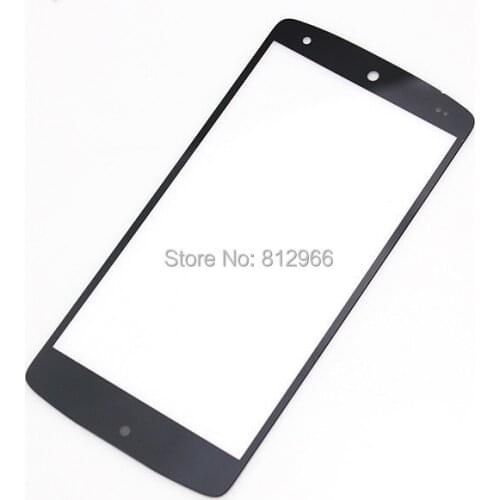 100pcs/lot, Brand new outer LCD display screen cover front glass lens For LG Google Nexus 5 D820 D821, DHL/EMS free ship