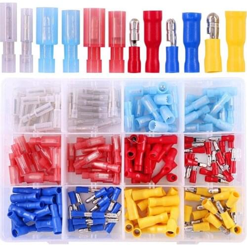 150PCS Butt Male and Female Terminals Compositions Set Fully Insulated Terminal