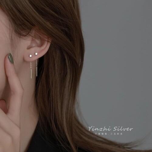 2021 Korea Fashion Concise Style Women Earrings Senior Design Ear Line Earrings Eardrop Ear Stud Temperament Jewelry Wholesale