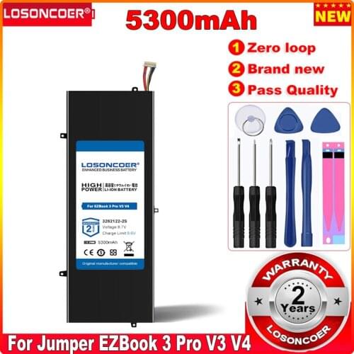3282122-2S 5300mAh Battery for Jumper EZBook 3 Pro V3 V4 LB10 P313R WTL-3687265 HW-3687265 3587265P 3585269P 7lines and 8lines