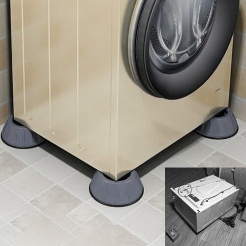 4Pcs Washing Machine Anti-Vibration Mute Protective Mat Universal Non-Slip Mat Dryer Bath Mat Bath Tools