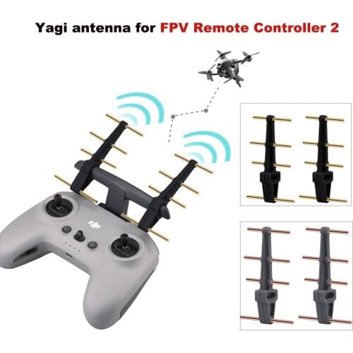 2pcs Yagi Antenna Amplifier Signal Booster for FPV Remote Controller 2 Remote Controller Range Extender 2.4Ghz Drone Accessories