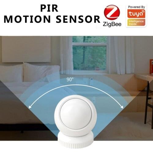 Tuya zigbee PIR motion sensor smart human body sensor Infrared human detector smart home security guide APP push alarm reminder