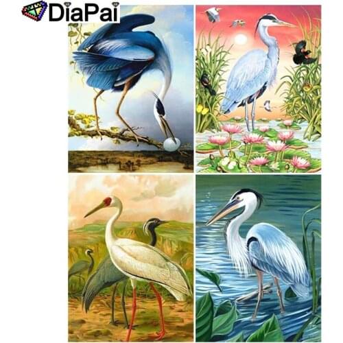 DIAPAI 5D DIY Diamond Painting 100% Full Square/Round Drill "Animal bird landscape" 3D Embroidery Cross Stitch Home Decor