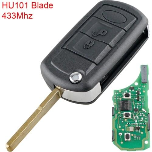 Remote Car Key Fob with ID46 Chip and HU101 Blade Fit for Range Rover / Sport Land Rover Discovery 3 Case Fob Narrow blade