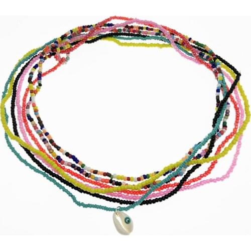 DoreenBeads Fashion Summer Beach Body Belly Chain For Women Girl Accessories Colorful At Random Jewelry 77cm long, 1 Set