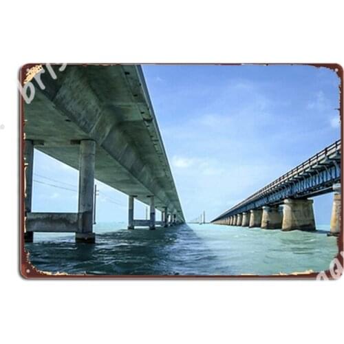 Under Seven Mile Bridge Metal Signs Plaques Kitchen Design Cinema Living Room Tin sign Posters