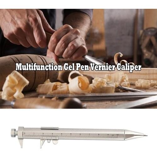 Sell Well Multifunction Gel Ink Pen Vernier Caliper Roller Ball Pen Stationery Ball-Point Ball-Point 0.5mm Drop shipping