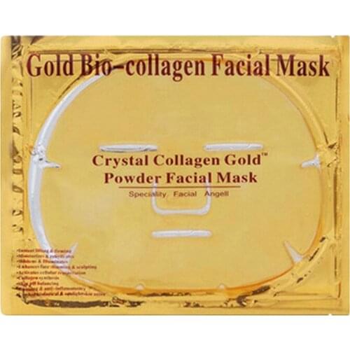 New 24K Gold Collagen Face Mask Crystal Golden Moisturizing Anti-aging Facial Masks Women Beauty Face Skin Care Face Mask
