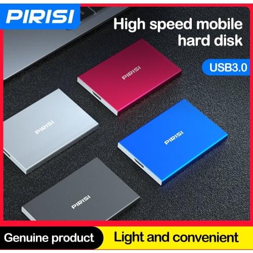 PIRISI Original external hard drive 320GB 500GB 1TBPortable disk storage 5 colors optional for PC, Mac,Tablet, Xbox, PS4,TV box