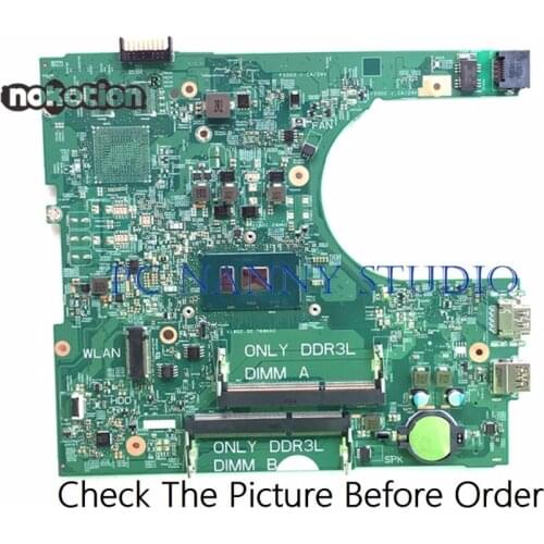 PCNANNY 30J5G 030J5G FOR DELL Inspiron 14 3459 Motherboard i5-6200U DDR3L tested
