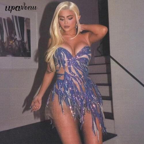 Free Shipping High Quality Womens Sequins & Mesh Dress Strapless Backless Sexy Mini Dresses Celebrity Club Nightclub Vestidos