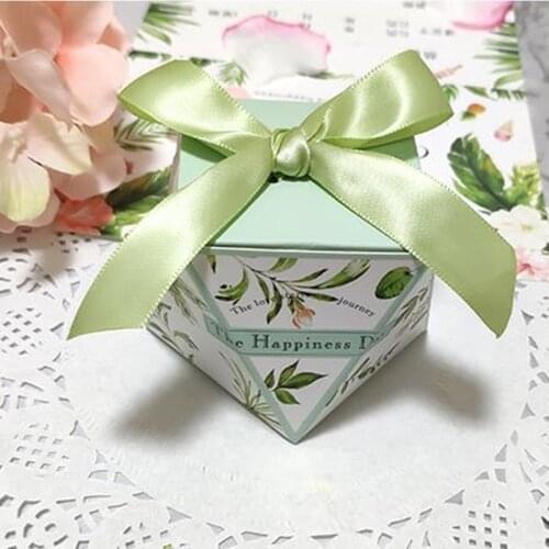 Flamingo candy Box Diamond Creative Sen Romantic Wedding Candy Box Chocolate Box Party Gift Box 50pcs