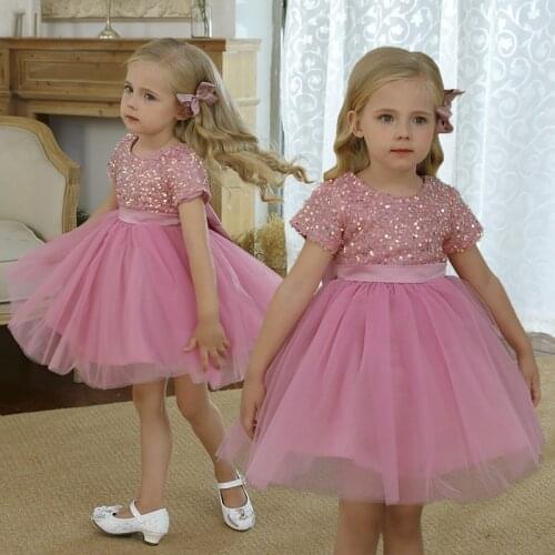 Princess Causal Dress For Little Girls Christmas Clothes Children Bridemaid Dresses Kid Dress For Girls Wedding Pageant Costume