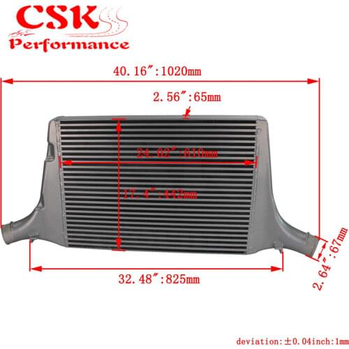 Tuning Performance Intercooler Fit For Audi A4 B8 A5 B8 2.7/3.0 TDI 2008-2012 Black