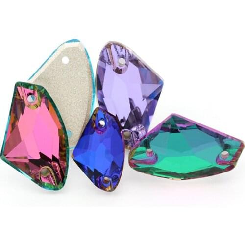 Mix color K9 Crystal Strass Glass Flatback Sew-on Rhinestones for Diy Craft Christmas Clothing Garment Decoration Jewelry Beads