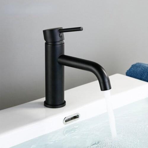 Basin Faucets Promotions Bathroom Faucet Round Matt Black Gold Rose Basin Mixer Tap Bathroom Small Sink Faucet